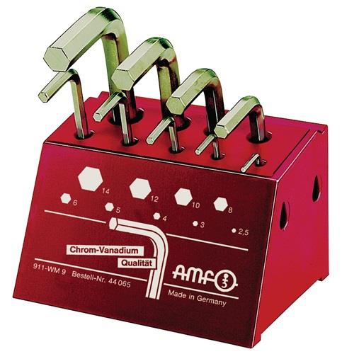 AMF Winkelschraubendrehersatz 911-WM9 9tlg. in Werkstattständer - 44065