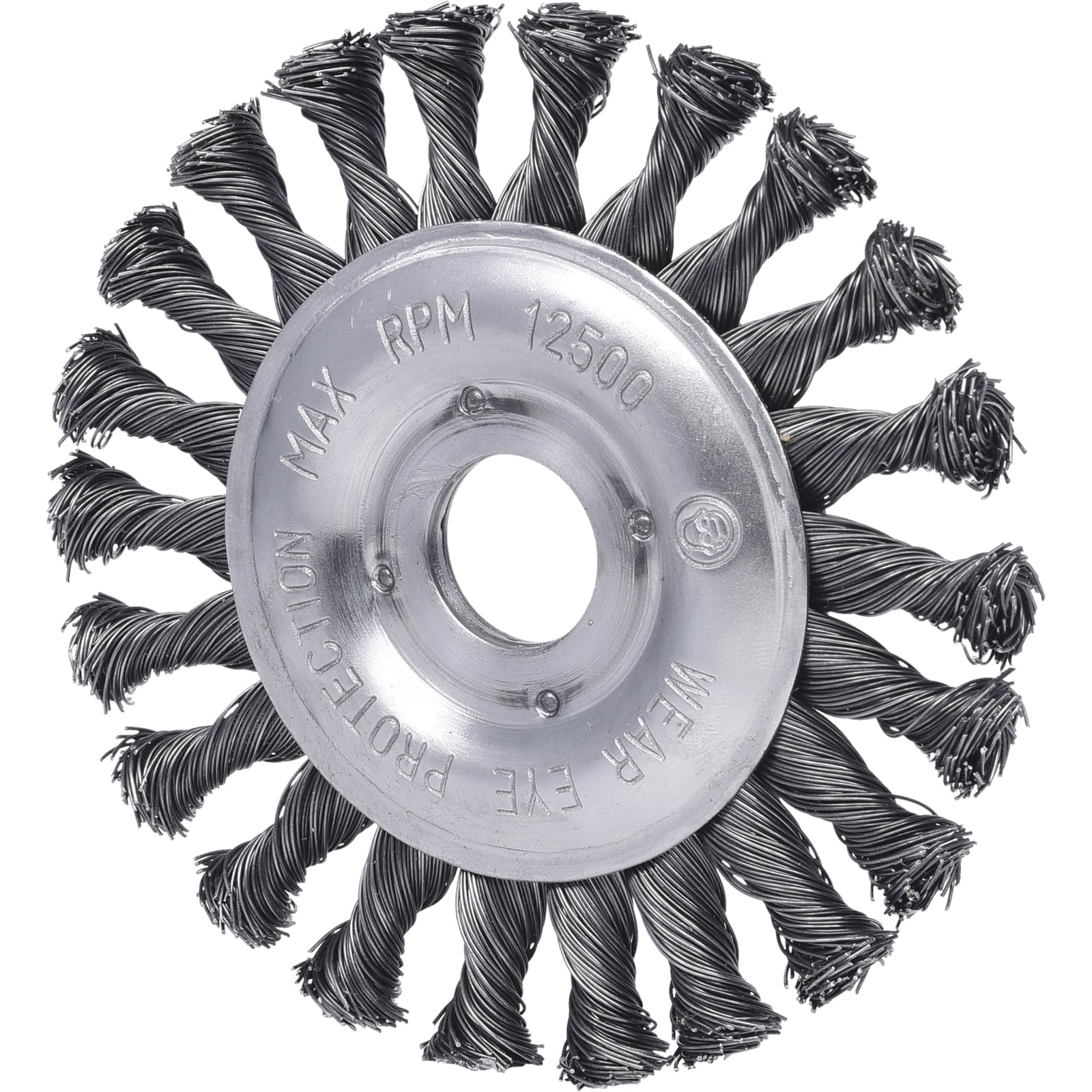 KS TOOLS Stahldrahtrundbürste 0,5 mm Ø 125 mm - 340.0043