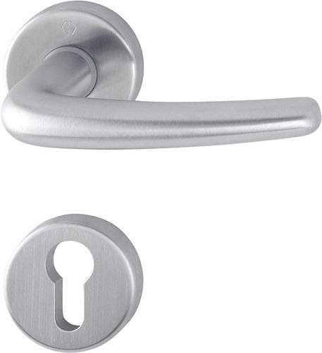 HOPPE Rosettengrt.Den.E1310Z/42KV/42KVS VA F69 rd.PZ DIN L/R D/D - 2820424