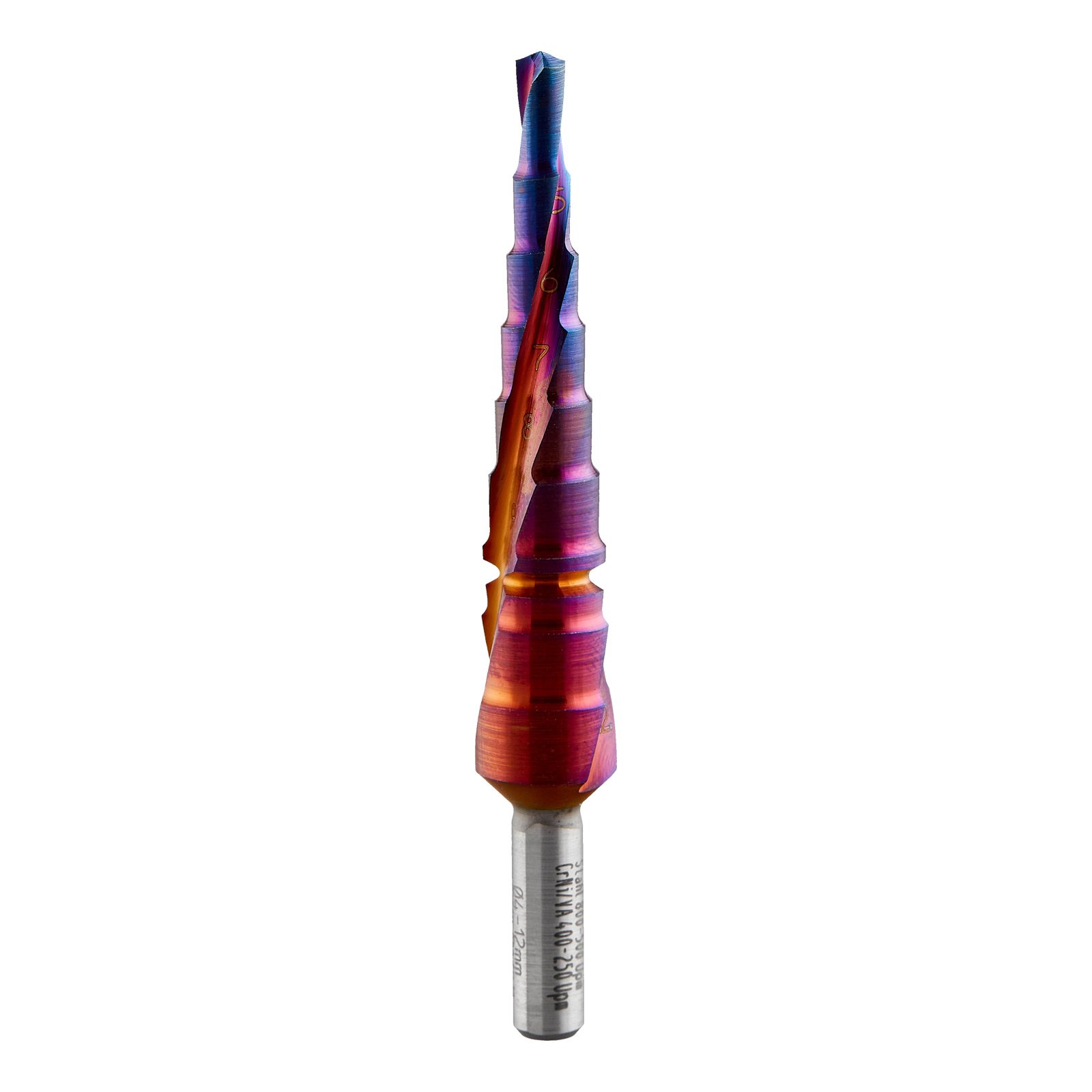 WS24 Stufenbohrer 4-12 mm mit TITANPRO Besch. - WS24-100465 WS24 Stufenbohrer 4-12 mm mit TITANPRO Besch. - WS24-100465