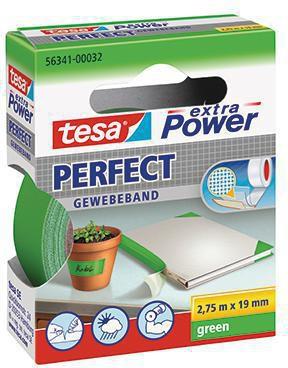 tesa Gewebeband Extra Power Perfect 56341-00032 19mmx2,75m grün