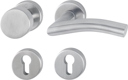 HOPPE Rosettengrt.Ant.E58/42KV/42KVS/1420Z VA F69 rd.PZ DIN li.D/K - 11571962