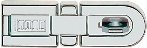 BURG-WÄCHTER Panzerüberfalle L.165 mm B.49 mm Ösen-Ø 14 mm Stahl verzinkt schwer 1 Doppelgelenk - PK3