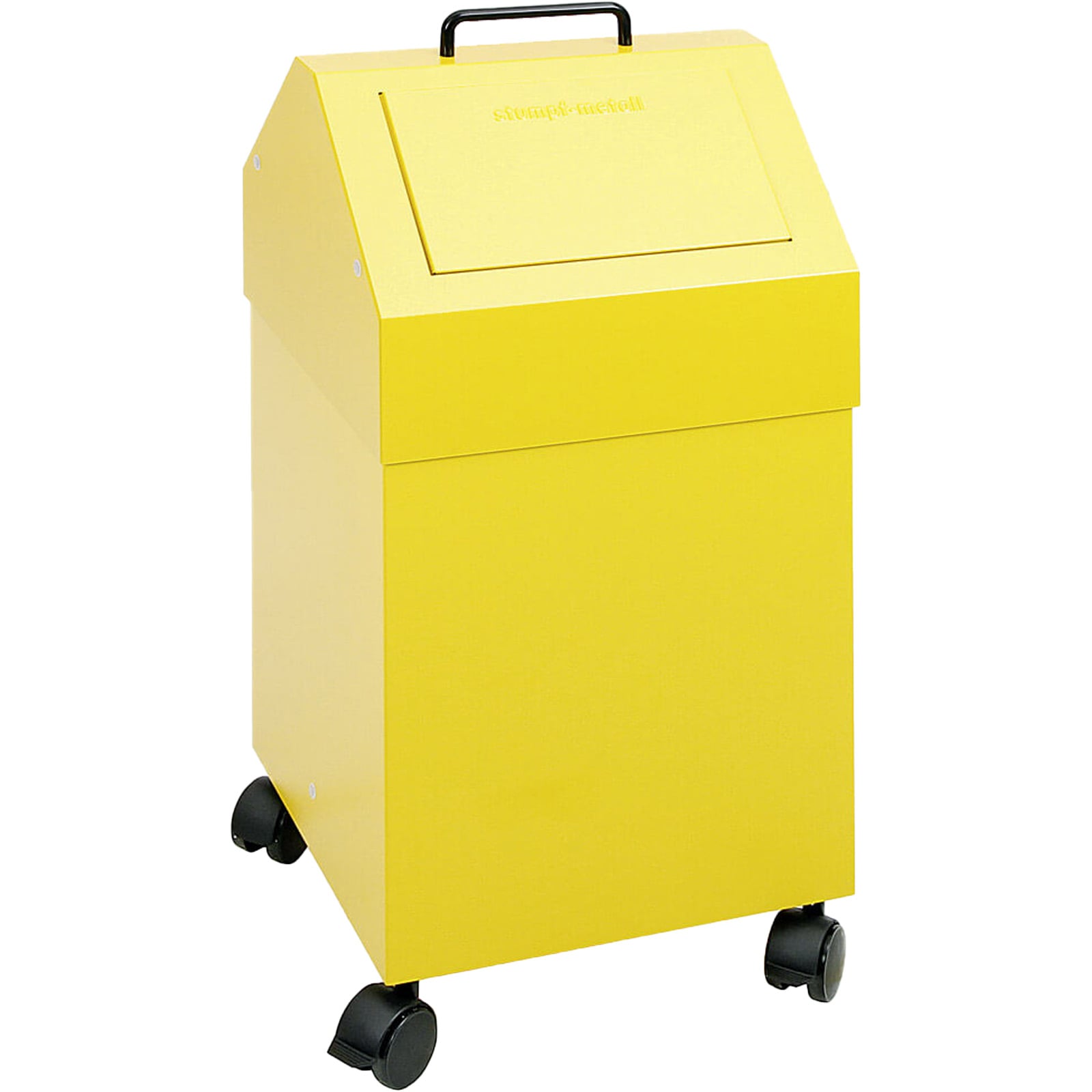 Stumpf Abfalltrennung 45 signalgelb fahrbar 45l - 630-045-2-0-103