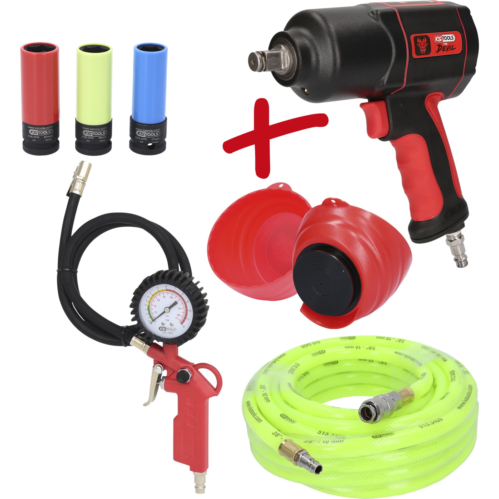 KS TOOLS Reifen-/Räder Aktionspaket The Devil 8tlg. - 515.2100