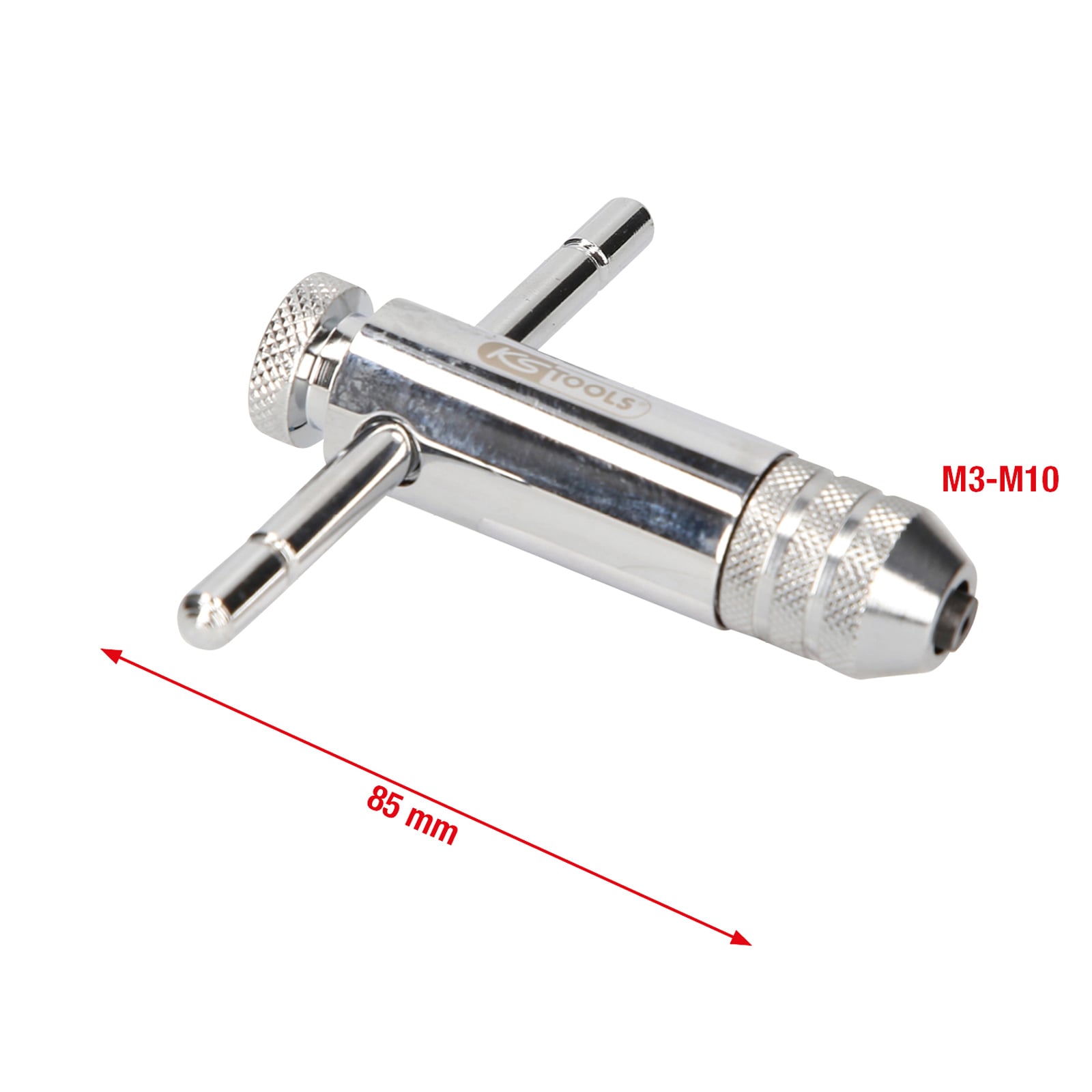 KS TOOLS Werkzeughalter mit Umschalt-Ratschenkopf 85 mm - 331.0660