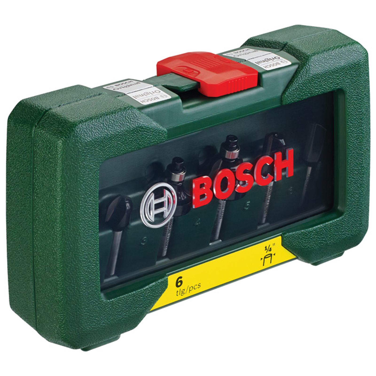 Bosch 6-teiliges HM-Fräser-Set (1/4 Schaft) - 2607019462
