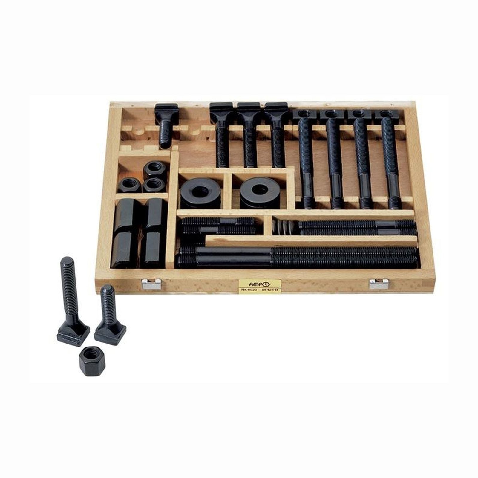 AMF Spannschraubensatz Nr. 6520 38tlg. T-Nut 12 mm M12 - 82990