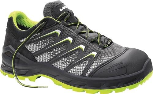 LOWA Sicherheitsschuh Larrox Work GTX grey Lo Größe 43 grau / grün - 5424-43