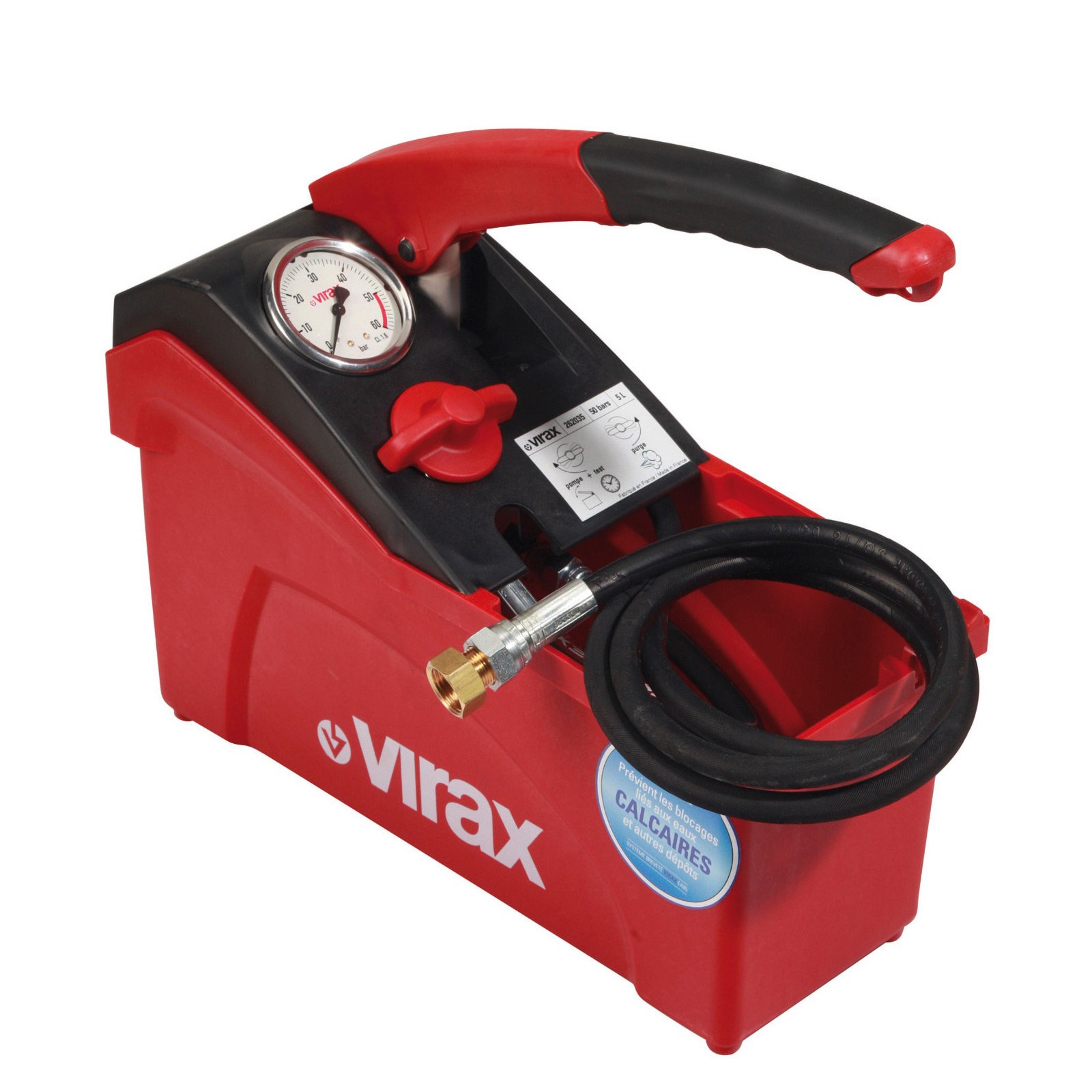 VIRAX Kompakte Prüfpumpe 50Bar 5L - 262035 VIRAX Kompakte Prüfpumpe 50Bar 5L - 262035