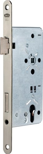BKS Haustür-Einsteckschloss 0024 PZW 24/65/92/10mm DIN R silber rd - B-00240-25-R-1