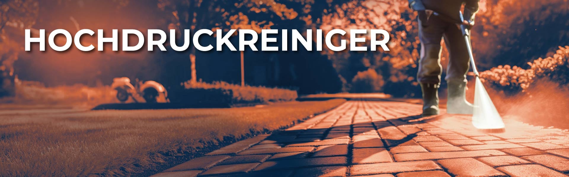 Hochdruckreiniger im Einsatz auf der Terrasse – kraftvolle Reinigung im Außenbereich