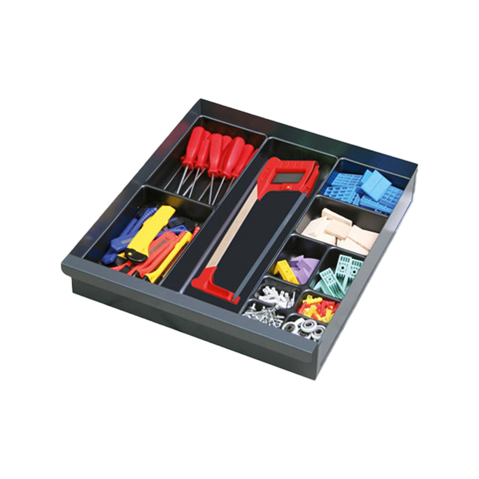 Stumpf Einzelschublade Serie 3000 anthrazitgrau 100 mm hoch - 3000102