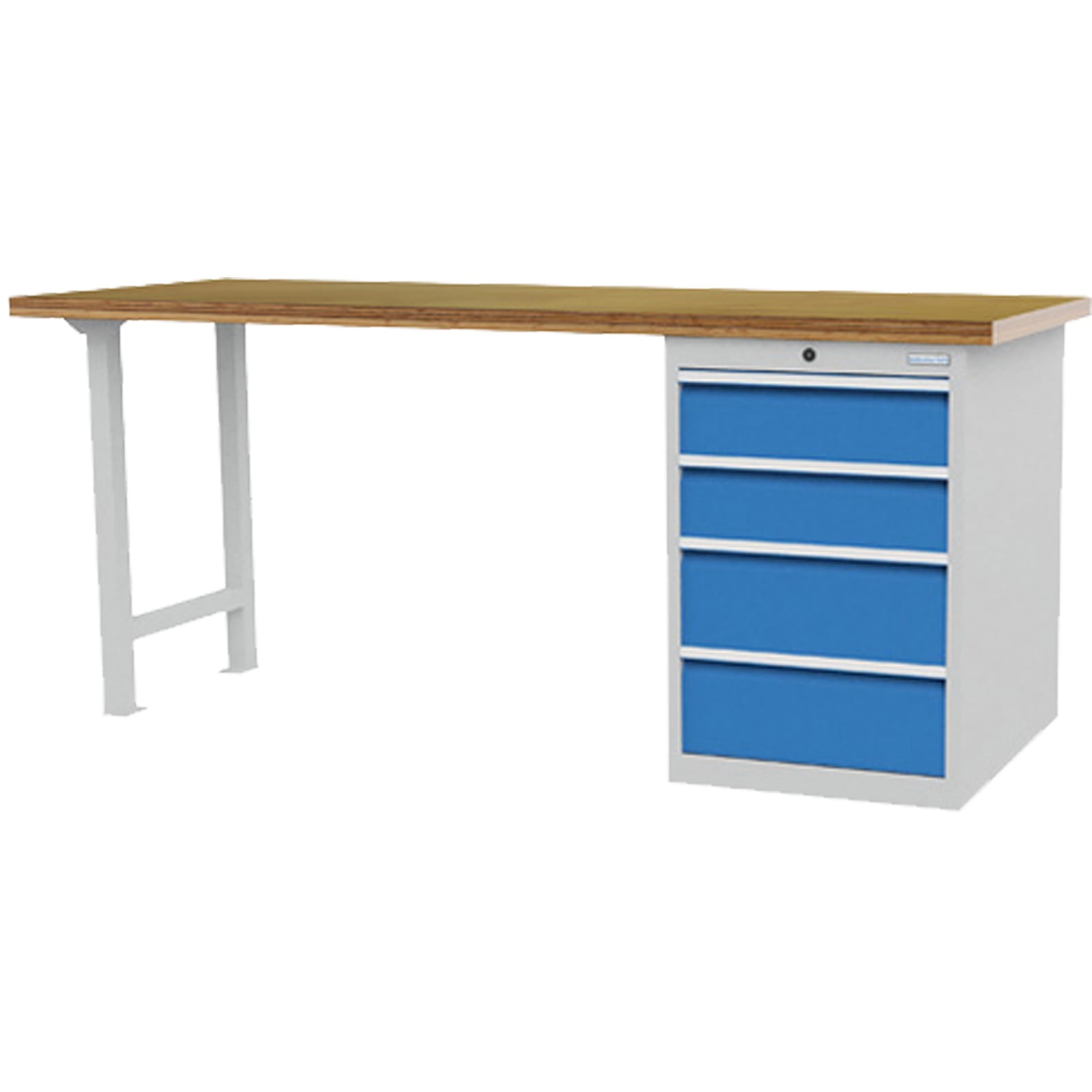 Bedrunka+Hirth Reihenwerkbank Breite 2.000 mm R 24-24 2x Schubladenblock mit je 4x Schublade BxTxH 2.000x750x859 mm - 03.20.580.4VA