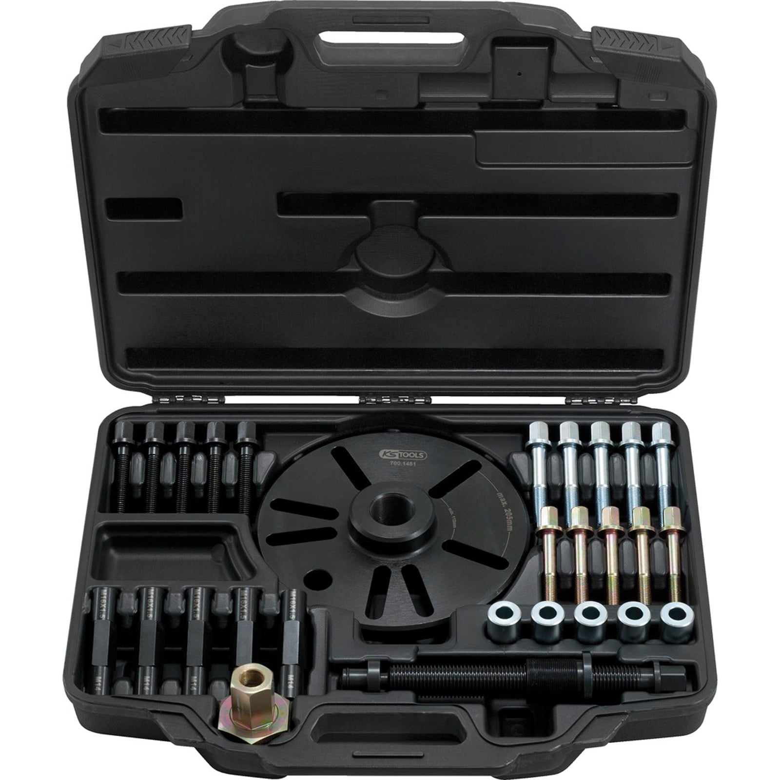 KS TOOLS Universal-Radnabenabzieher für PKW SUV + Transporter 28tlg. - 700.1480