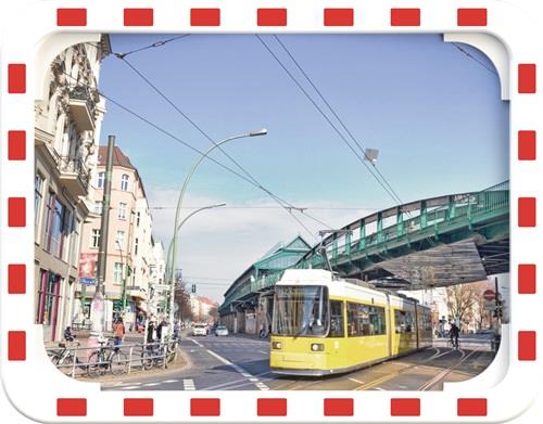 DANCOP Verkehrsspiegel H800xB1.000mm Kunststoff,rot/weiß 27m - ED 80 X 100