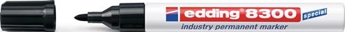 edding Industrie-Permanentmarker 8300 schwarz Strich-B. 1,5-3 mm Rundspitze - 4-8300001