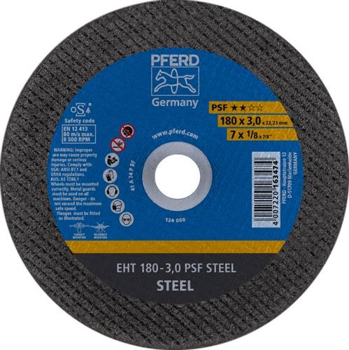 Trennscheibe PSF STEEL D180x3mm ger.STA Bohr.22,23mm PFERD