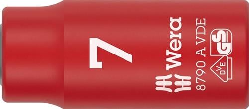 Steckschlüsseleinsatz 8790 A VDE 1/4 Zoll SW 7mm L.41mm WERA