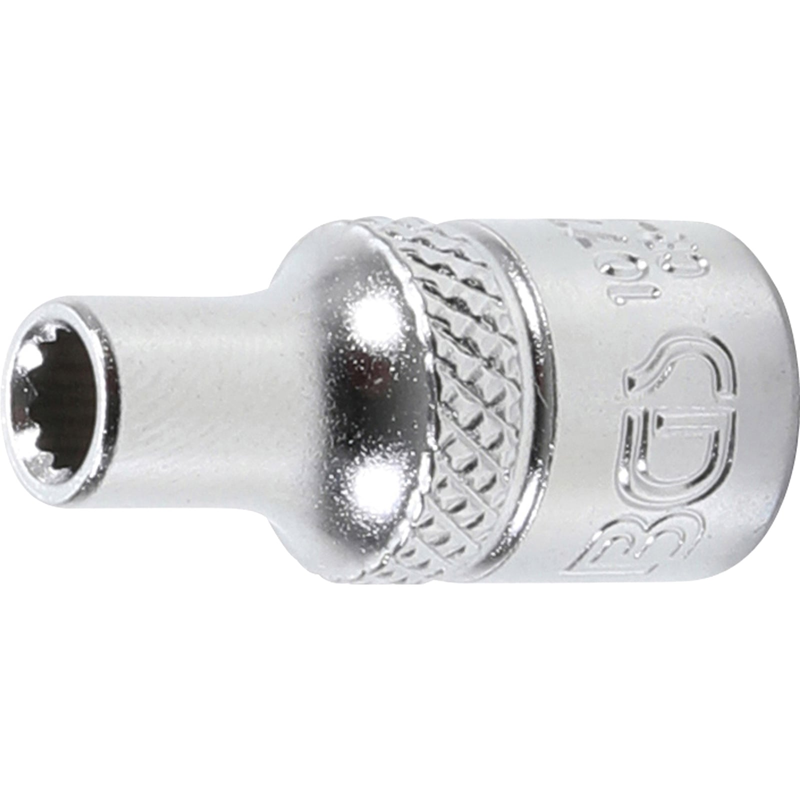 BGS Steckschlüssel-Einsatz Zwölfkant Antrieb Innenvierkant 6,3 mm (1/4") SW 4 mm - 10774