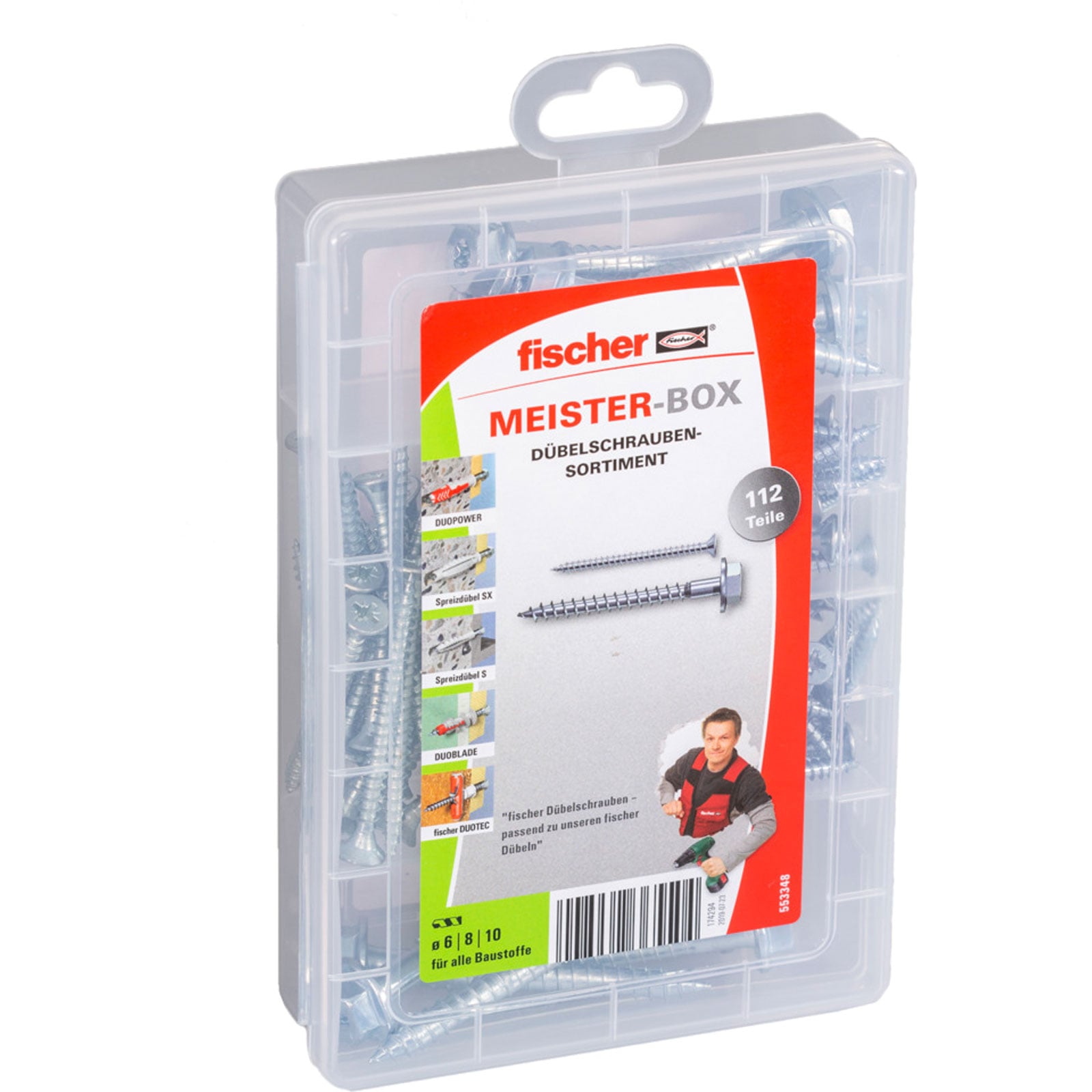 Fischer Meister-Box Dübelschrauben (112 Teile) - 553348