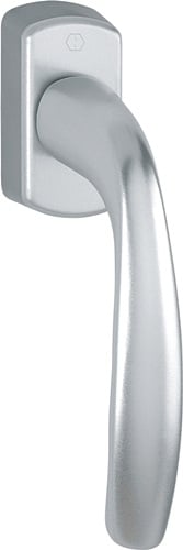 HOPPE Fenstergriff NY 0810/US10 Alu.F1/naturf.32-42mm Secustik/VarioFit Stand - 3748612