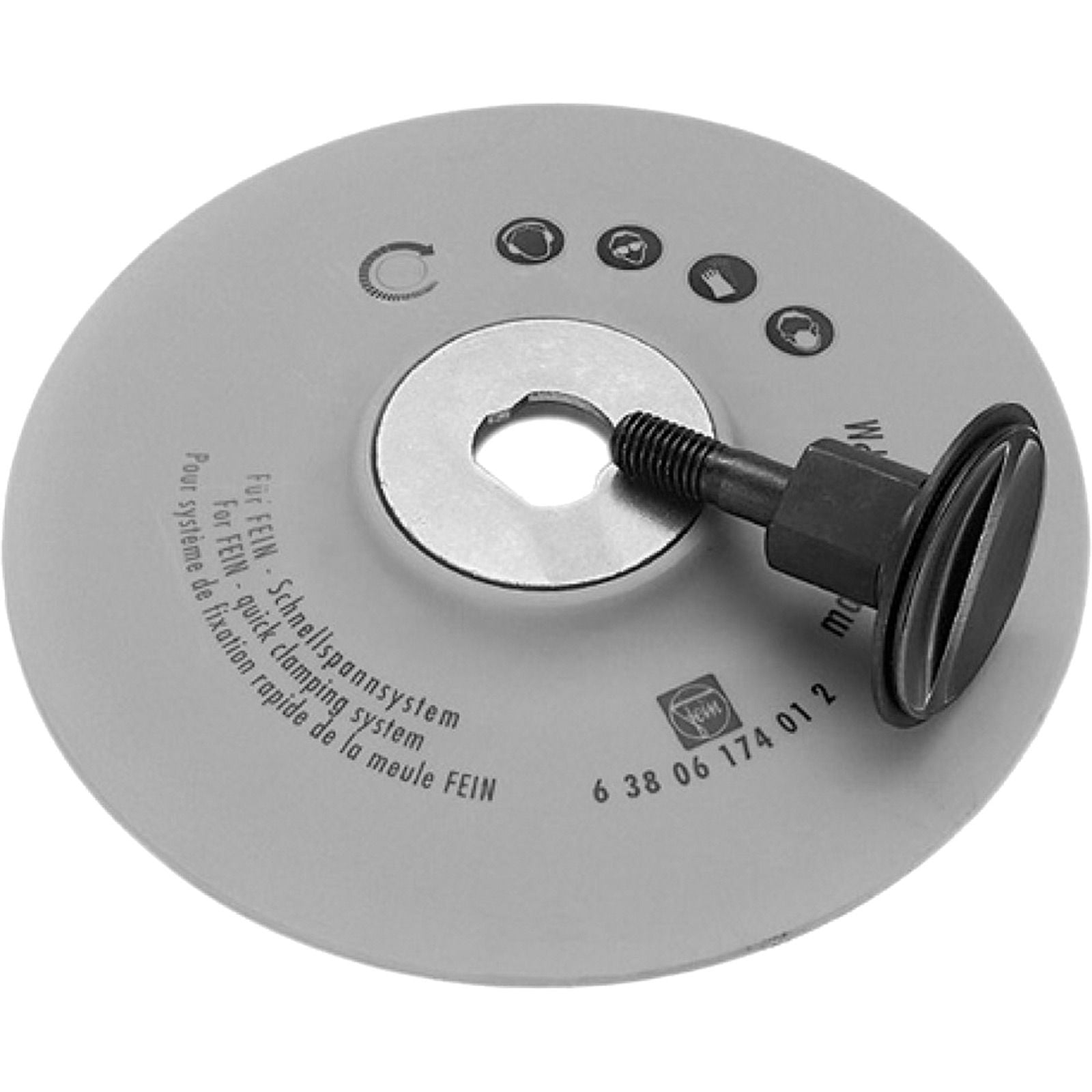 Fein Elastischer Schleifteller mit Spanneinheit Ø 180 mm - 63806174028