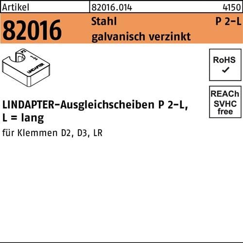Ausgleichscheibe R 82016 GTW 40 P2 M10/10,0 Stahl galv.verz. 1St. LINDAPTER