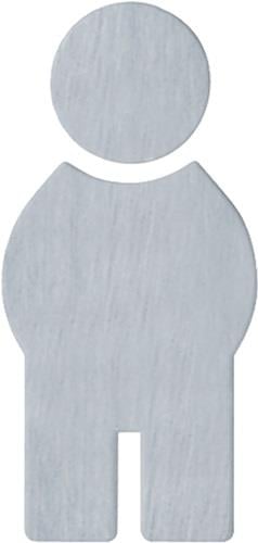 HEWI Symbol Mann 710XA.150.1 VA Farb-Nr.XA B.71,5mm H.150mm S.1,5mm - 710XA.150.1