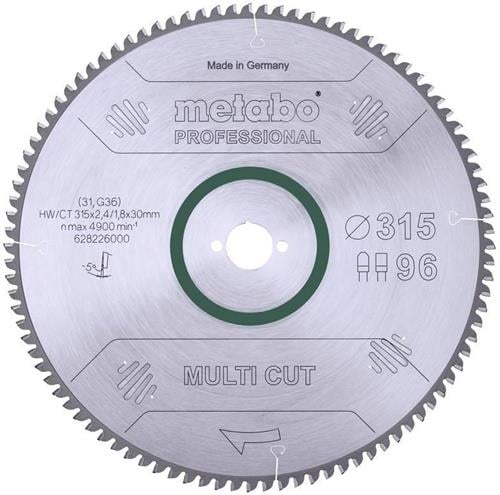 Kreissägeblatt multi cut professional HW/CT 315x30x2,4/1,8 D315xB2,4x30mm 96Z.