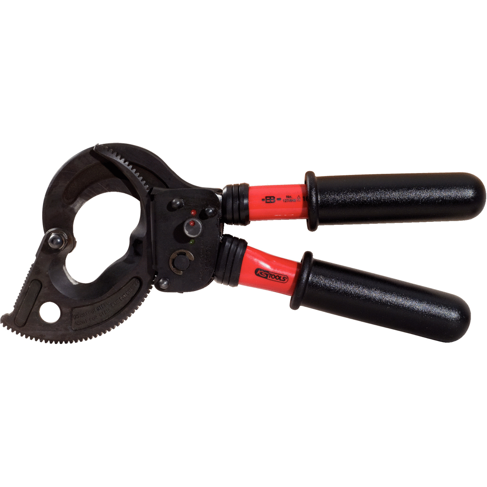 KS TOOLS Ratschenkabelschere mit Schutzisolierung 400 mm - 117.1248