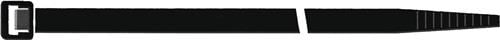 SAPISELCO 100x Kabelbinder Länge 360 mm Breite 7,5 mm schwarz - SEL.3.434