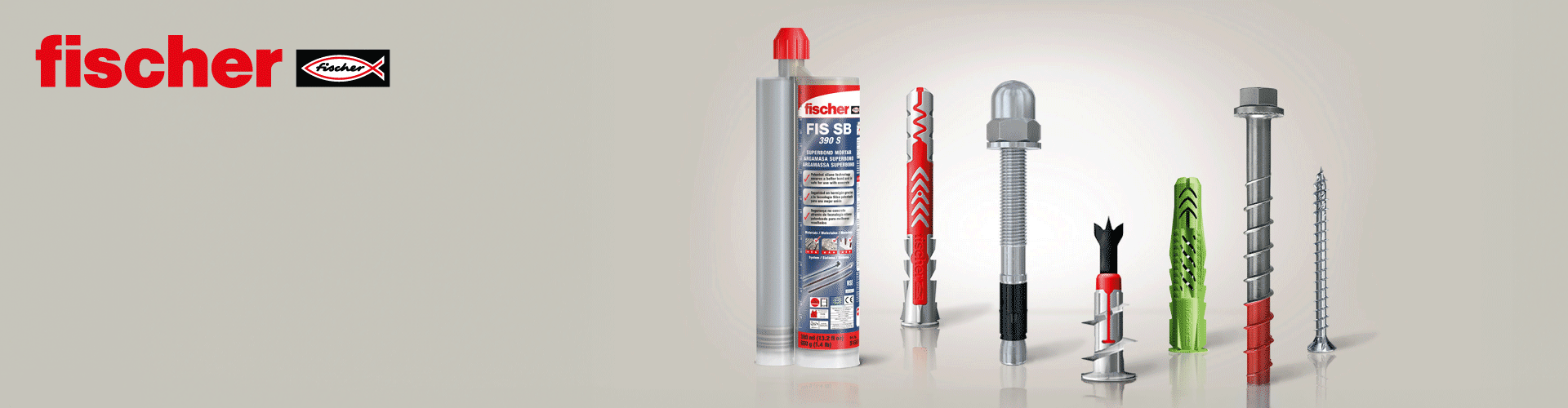 Fischer Befestigungssysteme – Mörtel, Dübel und Schrauben für professionelle Anwendungen" Title-Attribut: