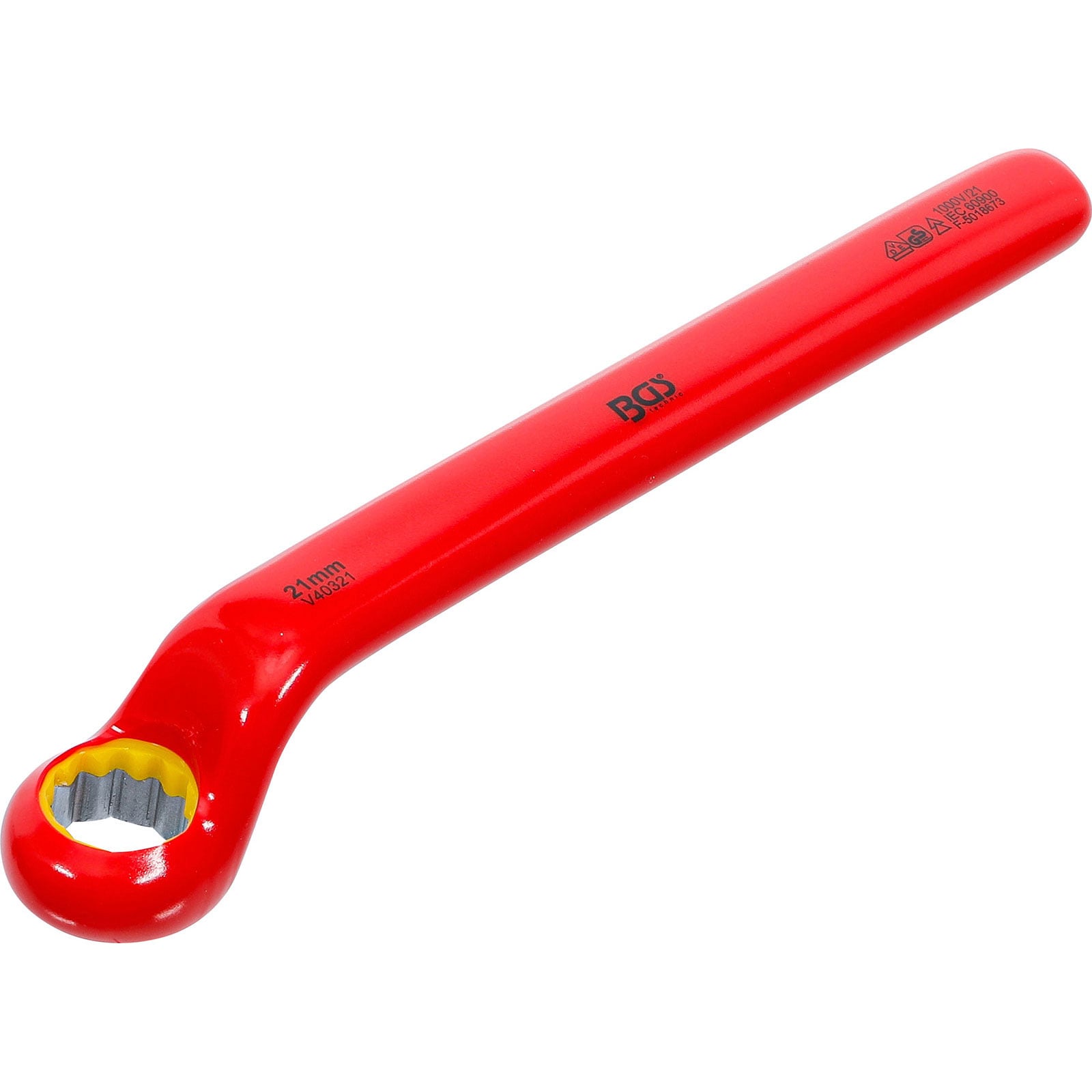 BGS VDE-Einringschlüssel tief gekröpft SW 21 mm - 72021