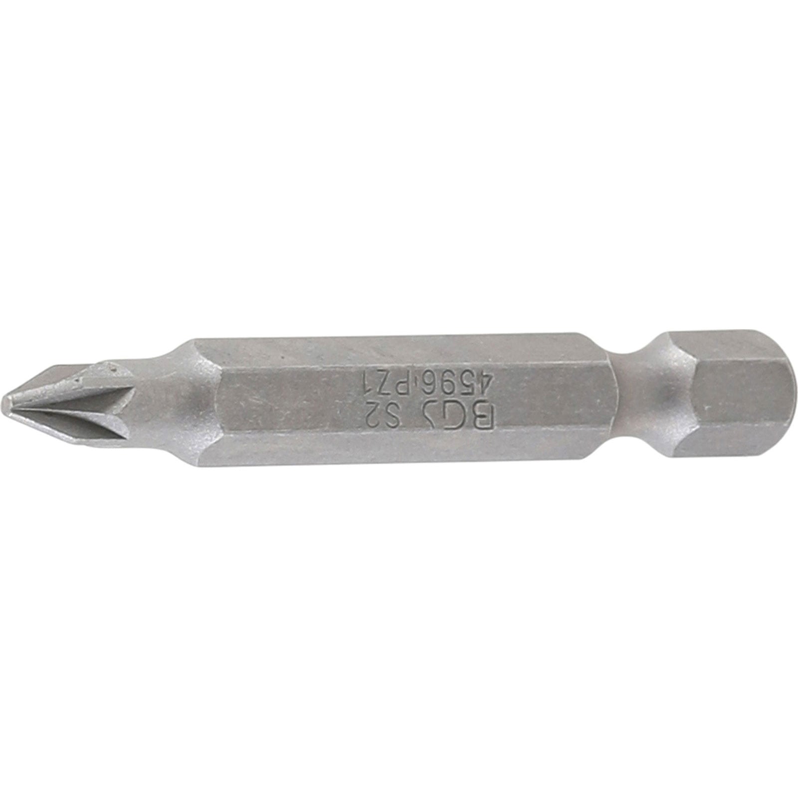BGS Bit Länge 50 mm Antrieb Außensechskant 6,3 mm (1/4") Kreuzschlitz PZ1 - 4596