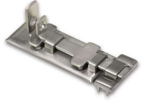 BURG-WÄCHTER Panzer-Riegel L.100 mm B.39 mm VA Ösen-Ø 10 mm - R 100 NI SB