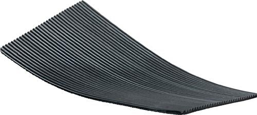 Gummifeinriefenmatte B.1,2m L.10m D.3mm schwarz NR/SBR m.Gewebeeinlage Rl. - 0-25-0044