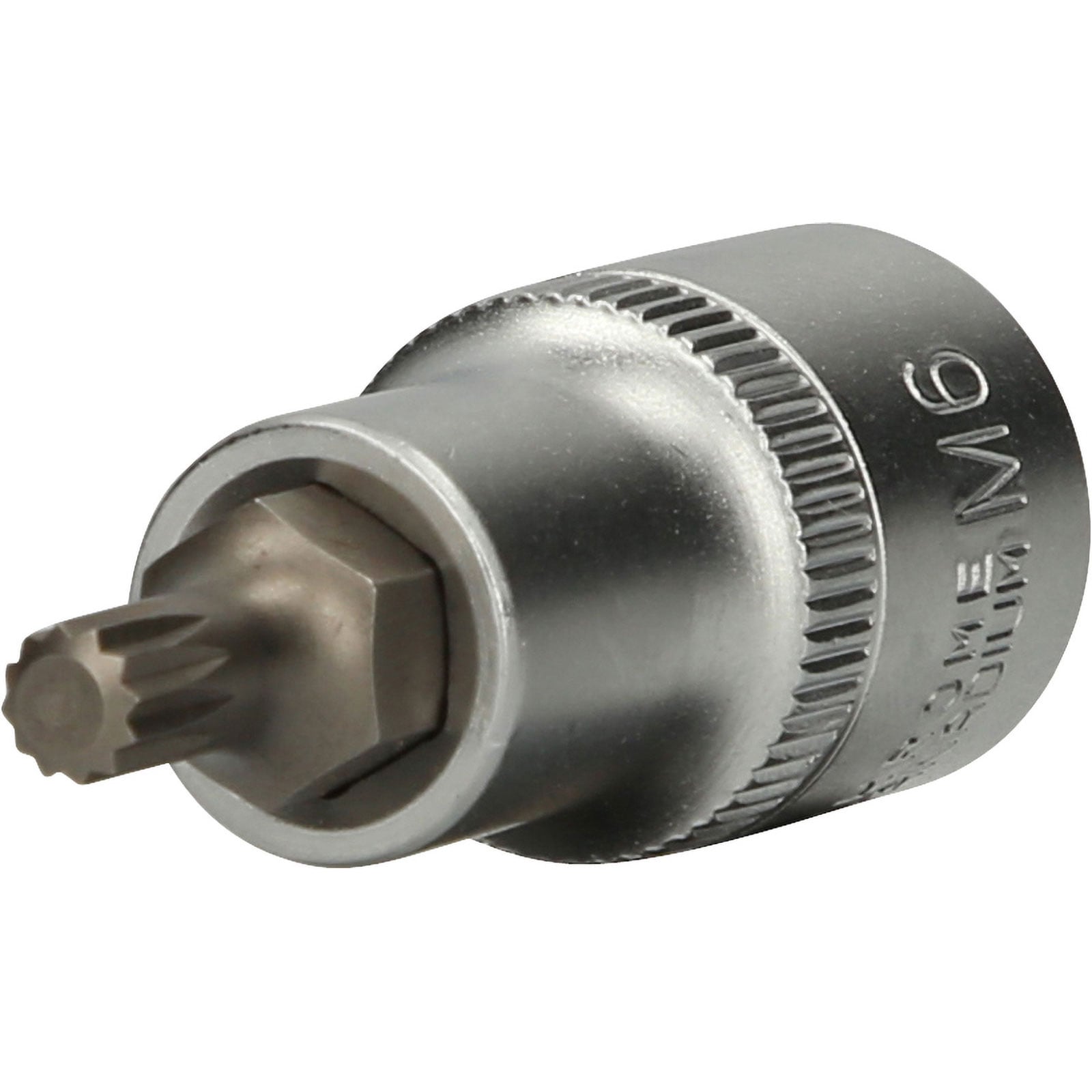 BRILLIANT TOOLS 1/2" Vielzahn-Bit-Stecknuss 55 mm lang M6 - BT022931