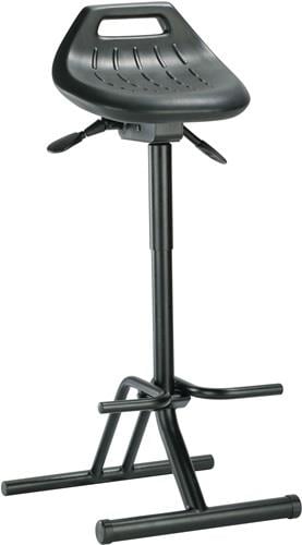 interstuhl Stehhilfe Integralschaum Sitzhöhenverstellung 640 - 840 mm Stahlrohr schwarz klappbar BIMOS - 9456-2000