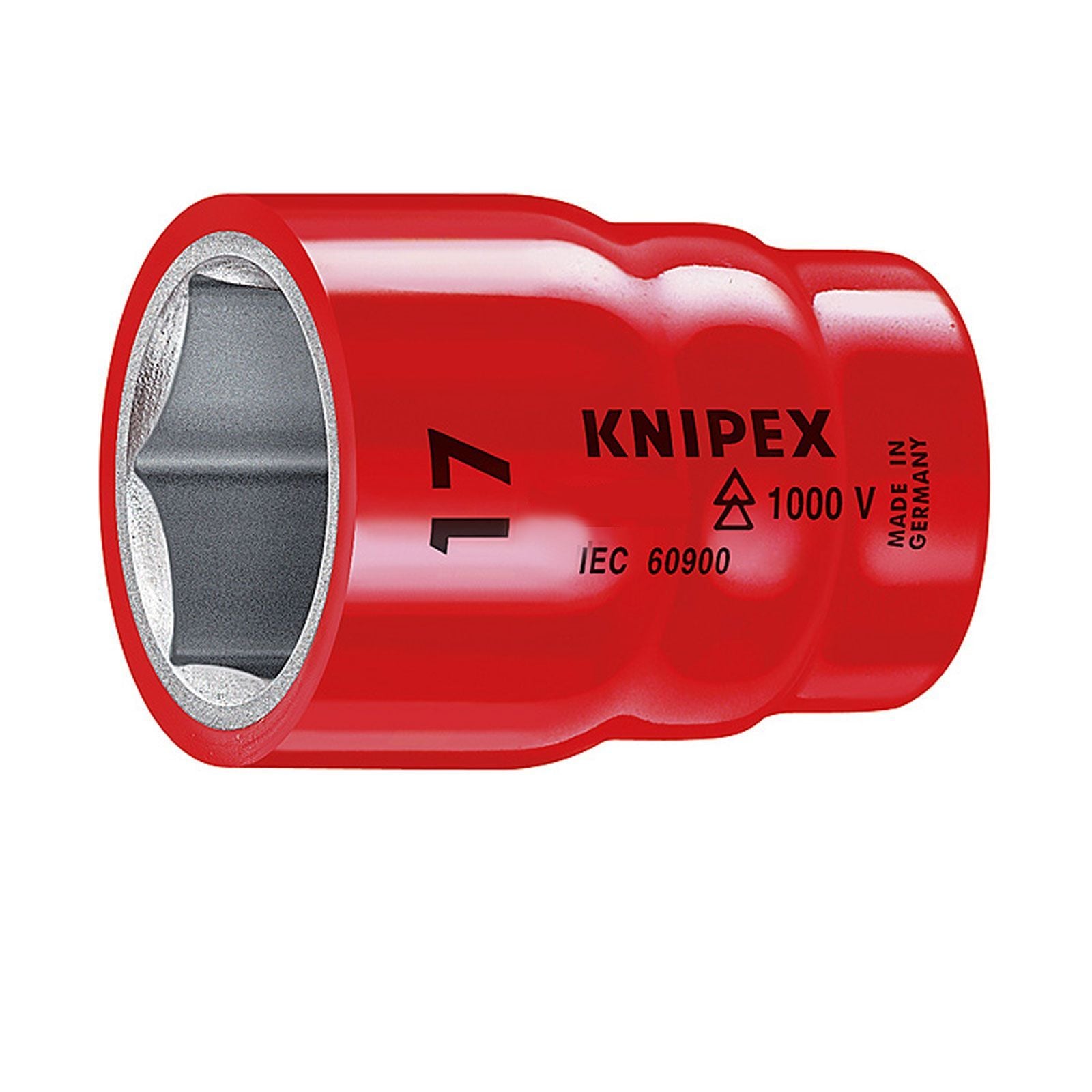 Knipex 1x Steckschlüsseleinsatz (Doppel-Sechskant) mit Innenvierkant 1/2" - 98471"