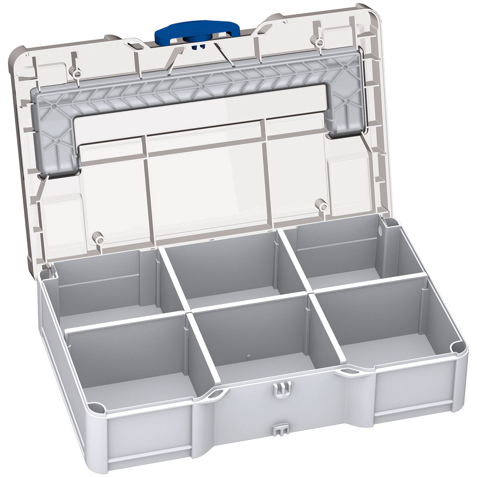 Tanos Systainer³ S 76, Deckel transparent mit Fachteiler lichtgrau - 83000893