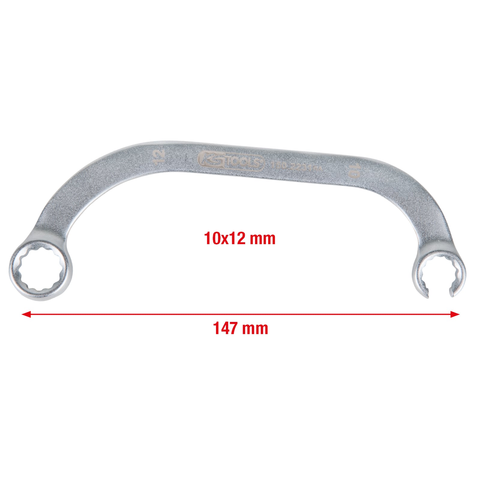 KS TOOLS Turbolader Spezial-Schlüssel für VAG 10 x 12 mm - 150.2231