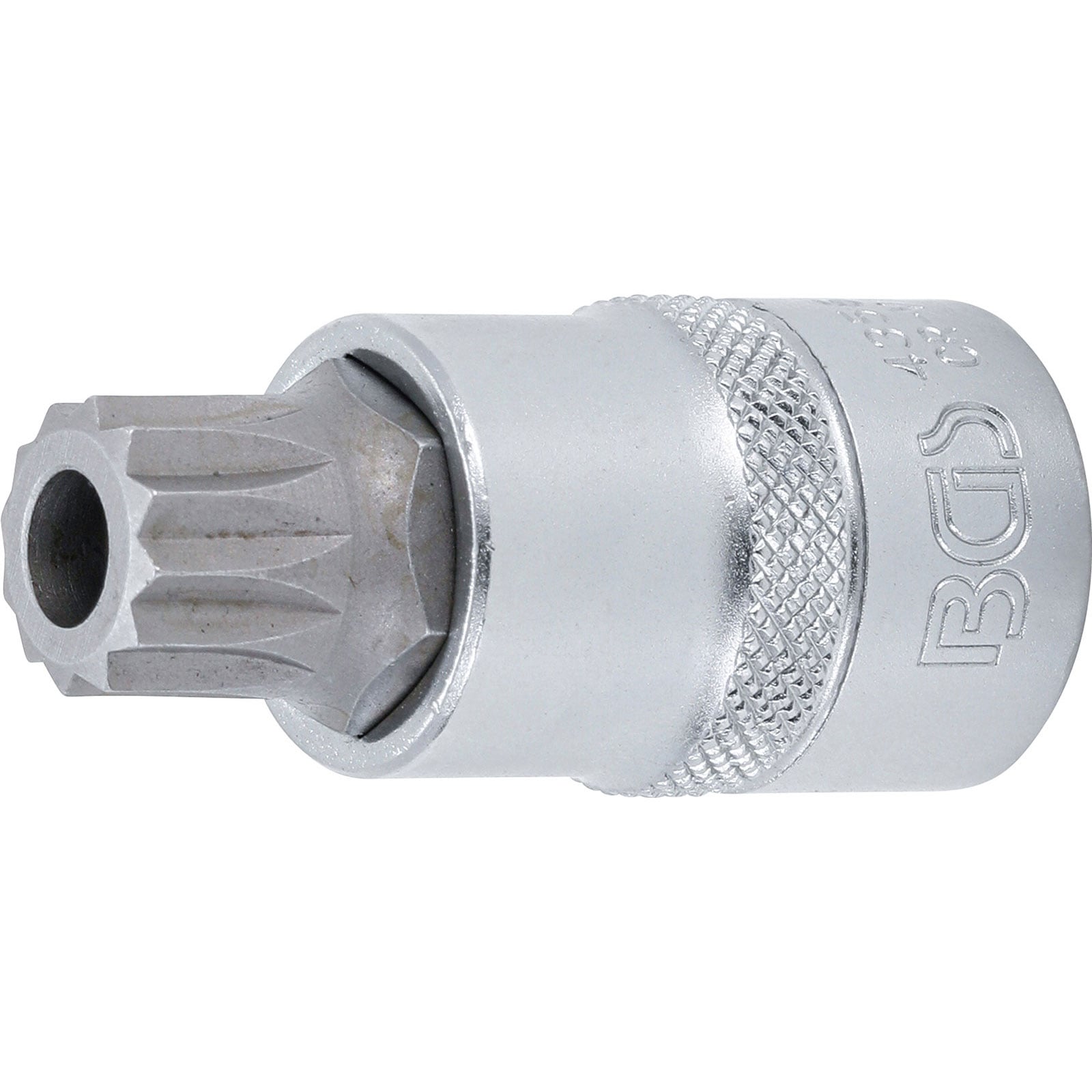 BGS Bit-Einsatz Antrieb Innenvierkant 12,5 mm (1/2") Innenvielzahn (für XZN) mit Bohrung M16 - 4356