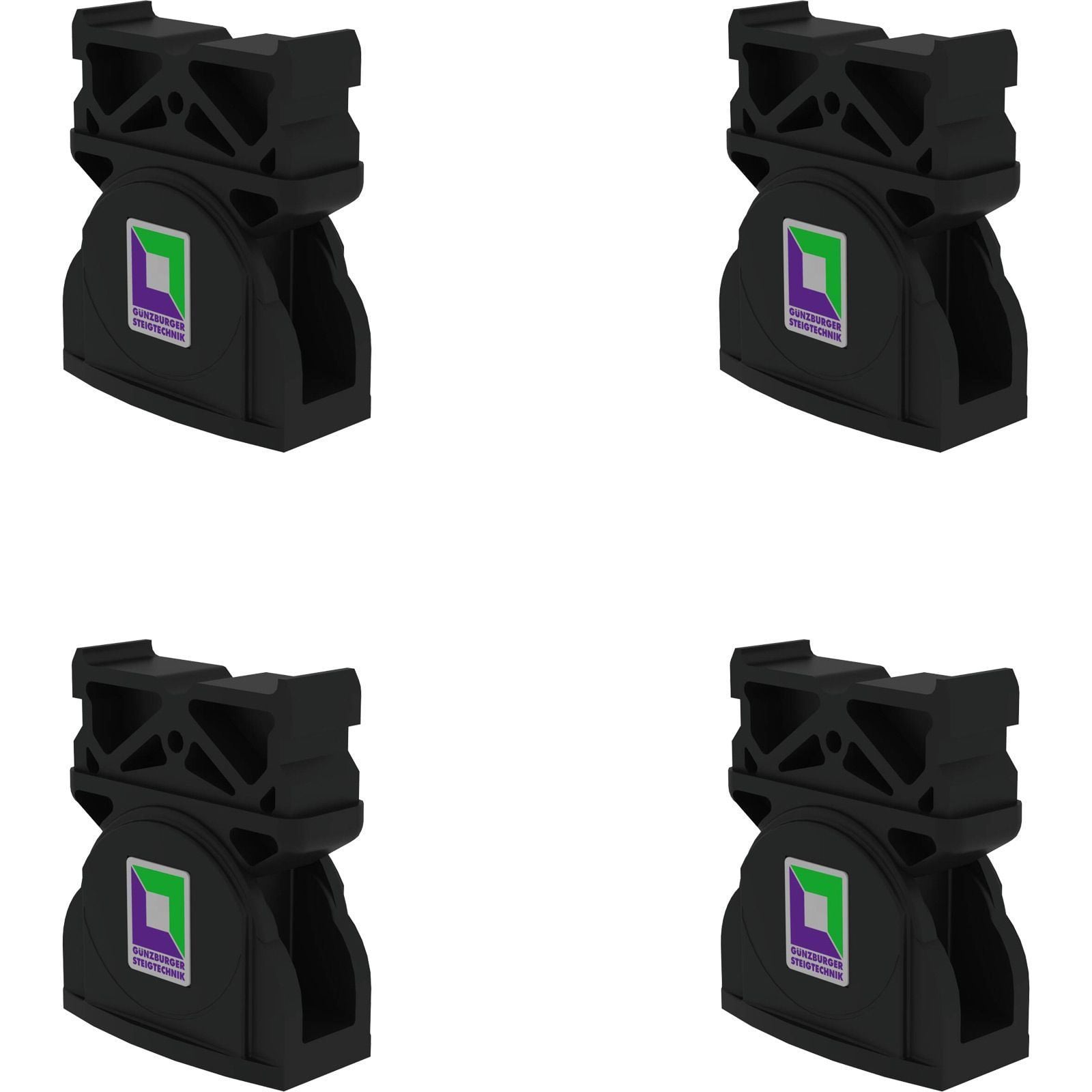 Günzburger Steigtechnik 4x nivello-Innenschuh Baujahr 2005 - 2018 73 x 25 mm - 019202