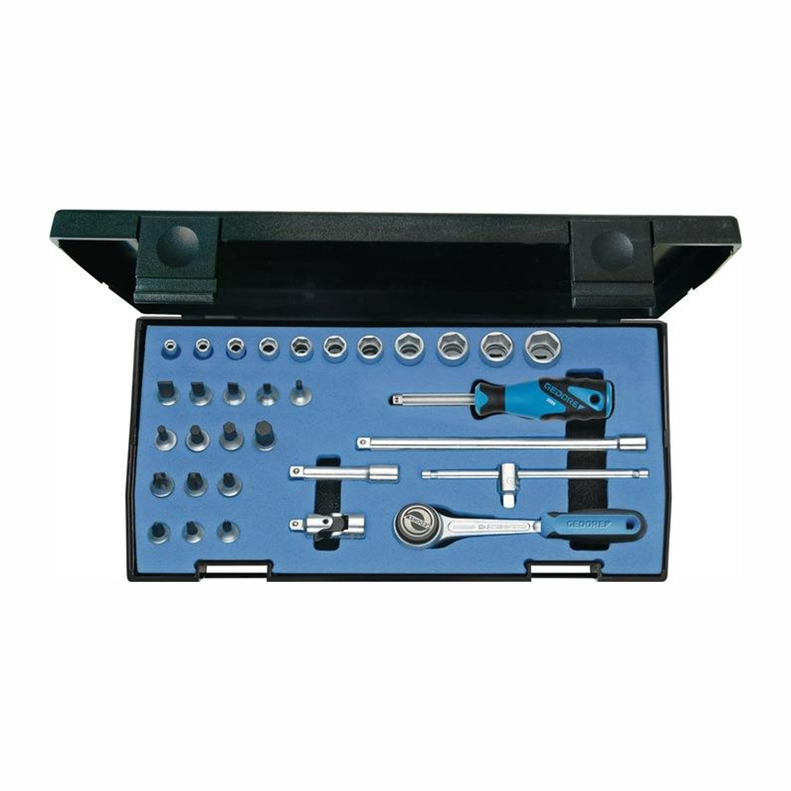 Gedore Steckschlüsselsatz 20 IMU-3 32tlg. 1/4″ SW 4-14 mm Anzahl Zähne 72 6-kant - 6174150