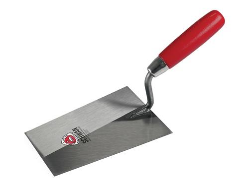 Tiroler Maurerkelle L.315mm B.125mm Holzheft,S-Hals gehärteter VA SCHWAN