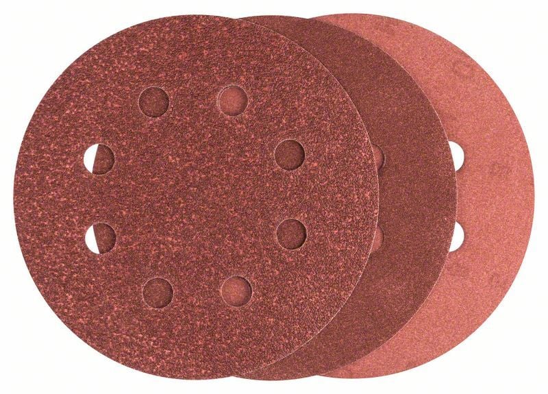 Bosch Schleifblatt-Set für Exzenterschleifer 25tlg. gelocht 115 mm 80 - 240 - 2607019496