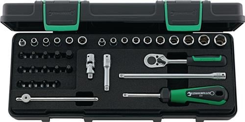 Stahlwille Steckschlüsselsatz 88TX 36tlg. 1/4″ SW 5-13 mm Anzahl Zähne 22 6-kant - 98819801