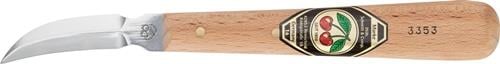Kirschen Kerbschnitzmesser mit doppelseitiger, gebogener Schneide & Weißbuchenheft - 3353000