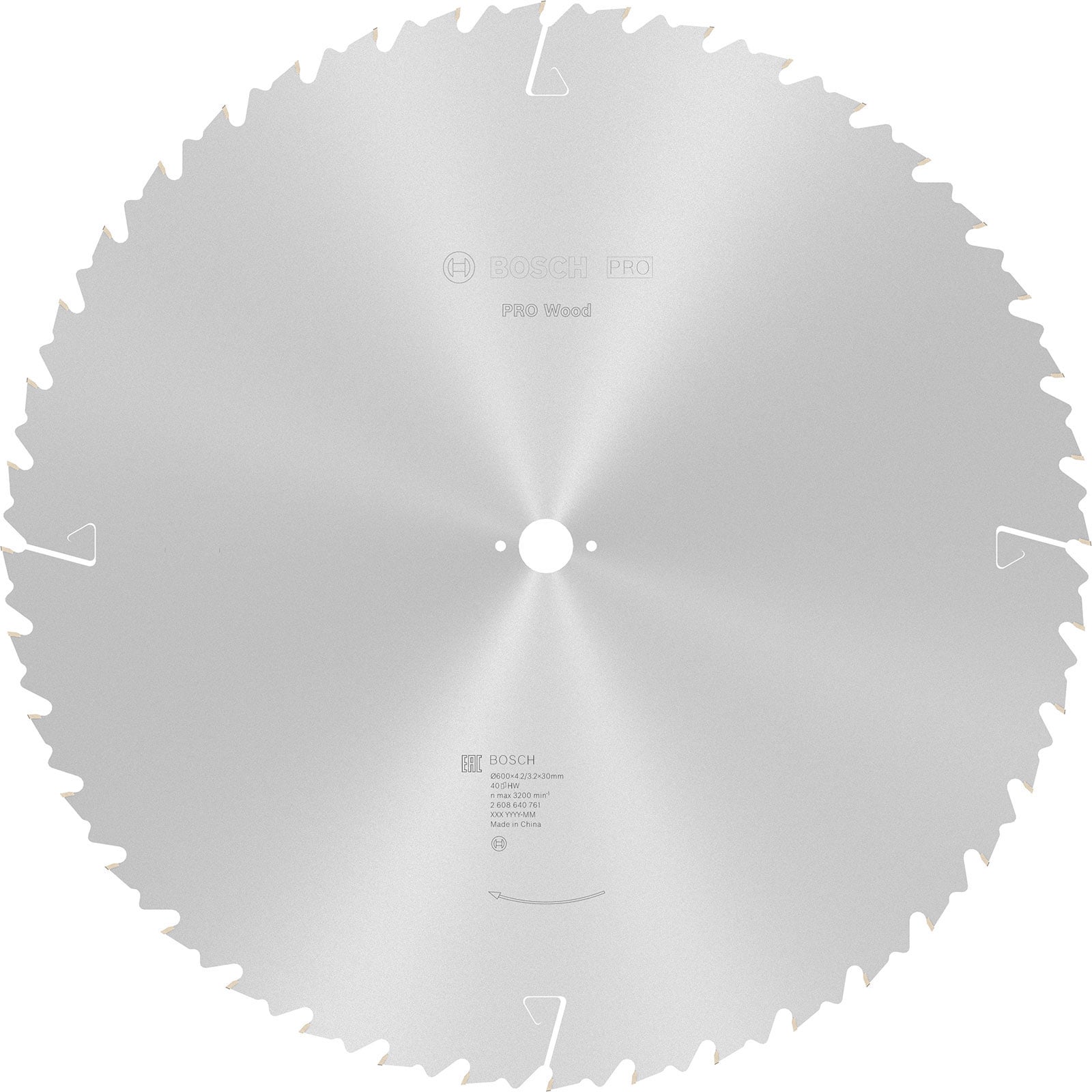 Bosch PRO Wood Kreissägeblatt 600 x 4 x 30 mm - 2608640761